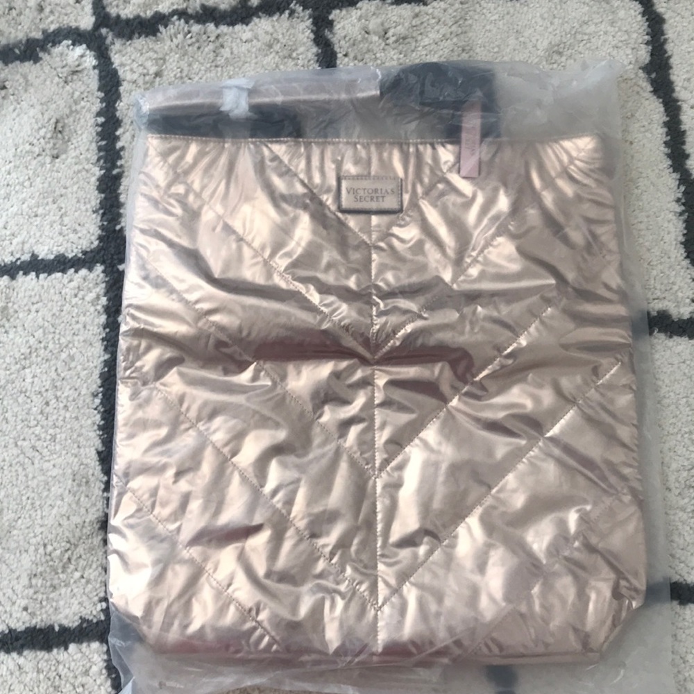 Brand new metallic shiny Victoria’s Secret bag